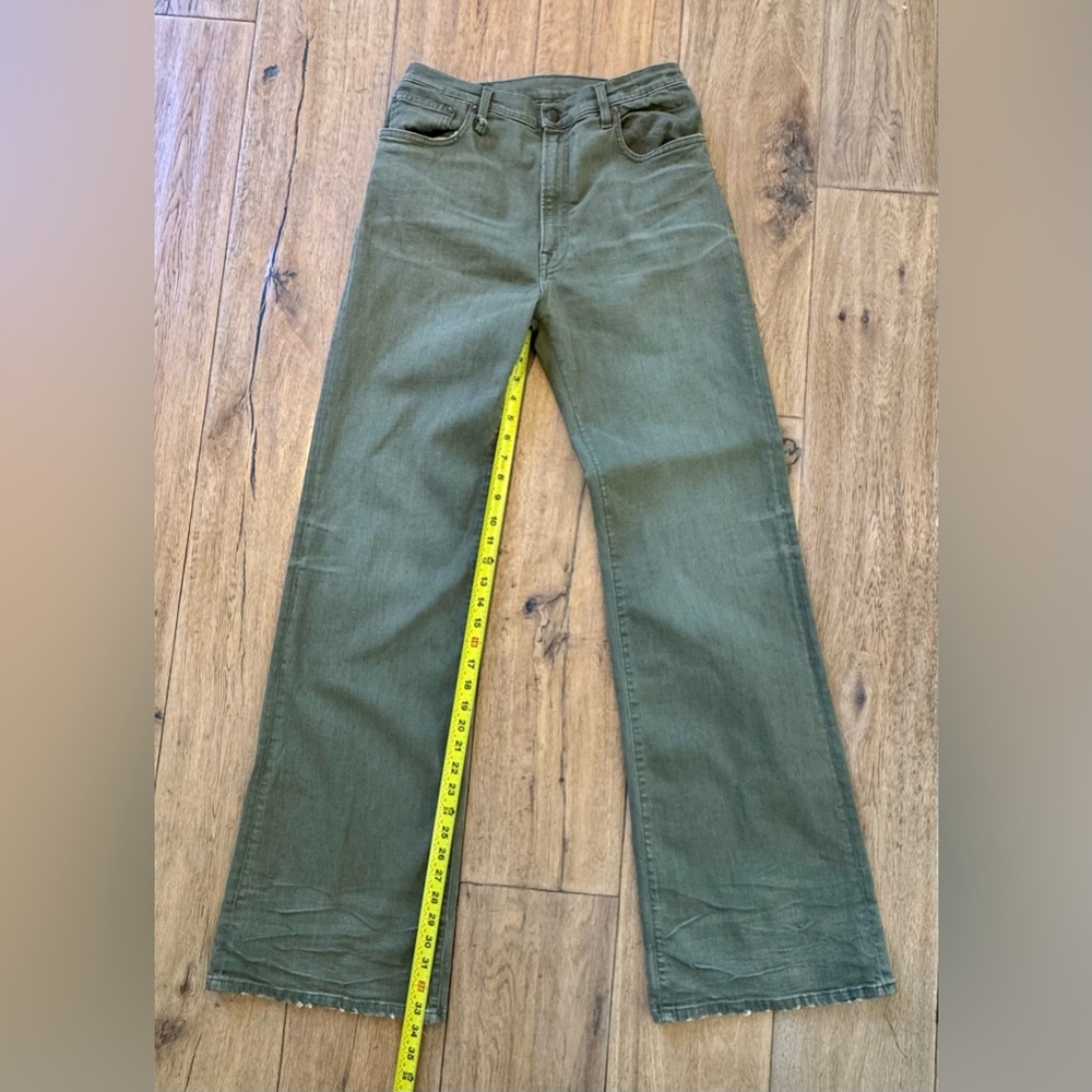 R13 - Jane Jean in Olive Green Stretch. Size 31 - Picture 12 of 16